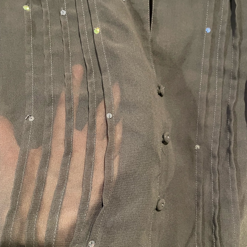 Andrew & Co. Sheer Blouse - Picture 4 of 6